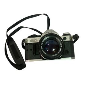 Canon AE-1 Program 35mm Film Camera with Canon FD 50mm 1:1.4 Lens - Tested